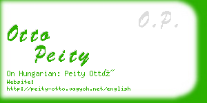 otto peity business card